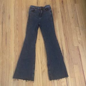Garage black/gray flare jeans
